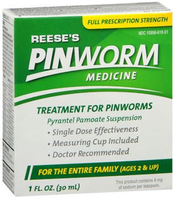 Pin Worm Treatment Pyrantel Pamoate Reese's Oral Suspension 1 oz. Bottle (EA)