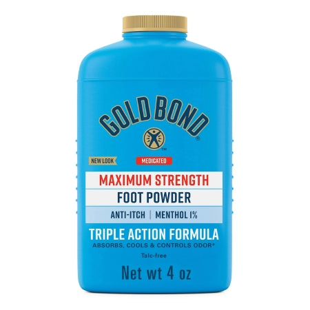 4 Pack Gold outlet Bond Maximum Strength Foot Powder 4 Ounce Each ~WITH TALC~