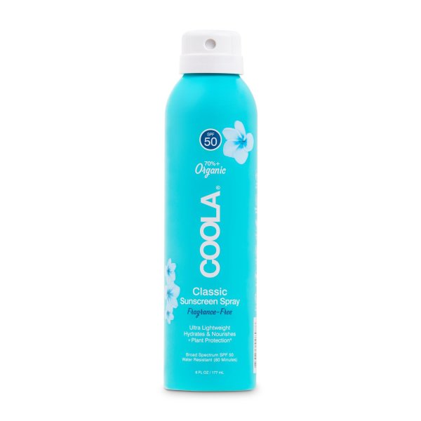COOLA Organic Clear Sunscreen Spray, SPF 30 - 70