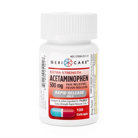 Geri-Care® 500 mg Strength Acetaminophen Gelcap 100 ct.