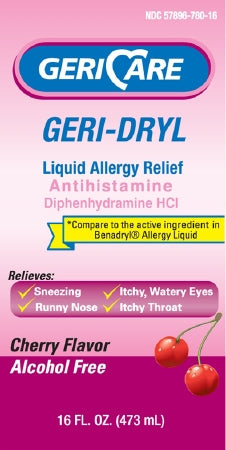 Geri-Dryl Liquid Allergy Relief Diphenhydramine HCl, 16 oz.