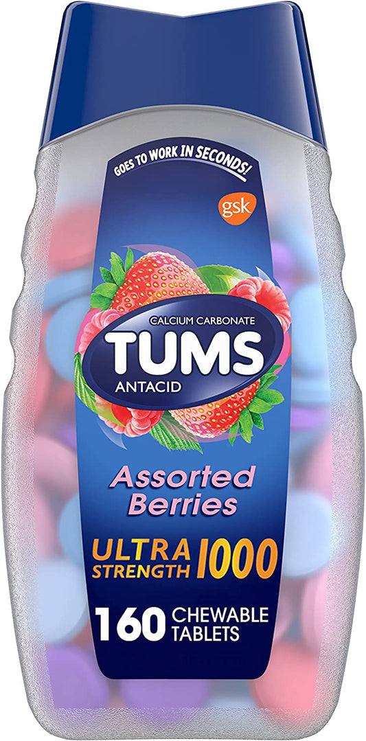 Tums® Ultra Strength Antacid, Assorted Berries, 160 ct