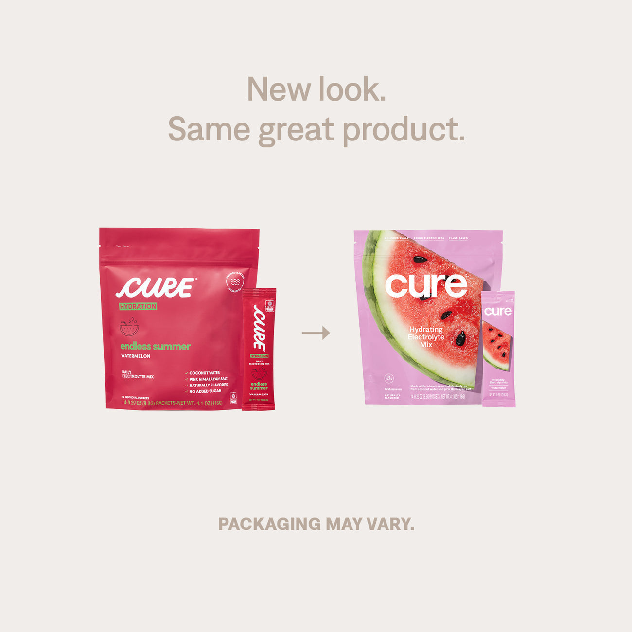 Cure Hydrating Drink Mix, Watermelon, Sticks + Jar Bundle