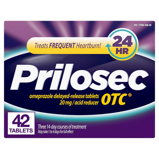 Prilosec OTC Omeprazole Acid Reducer Tablets for Heartburn, 42 ct.