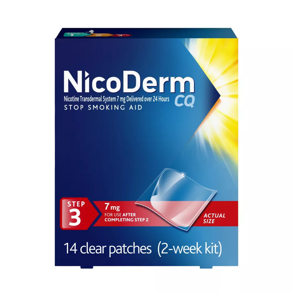 Nicoderm CQ Nicotine Patches, 8 Weeks to Quit Bundle, For Light Smokers