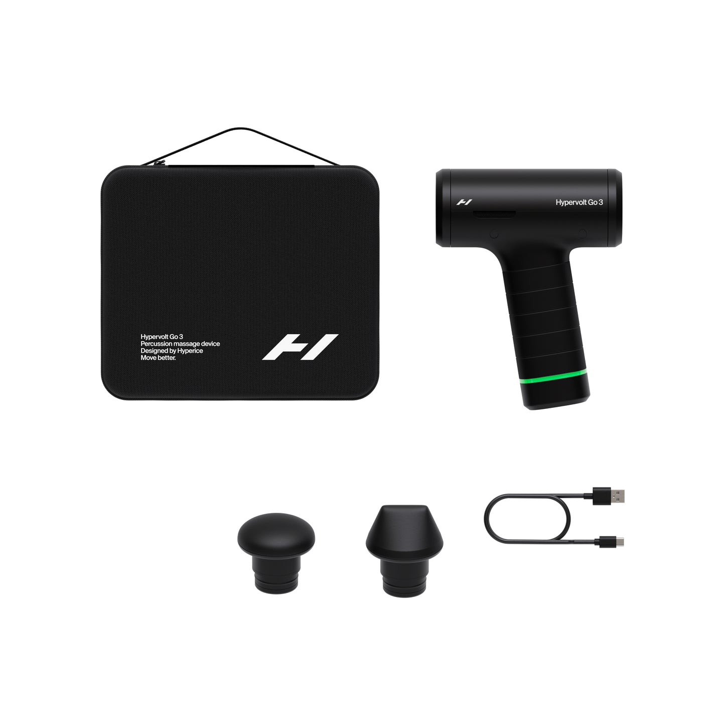 Hyperice Hypervolt Go 3, Travel Percussion Massager