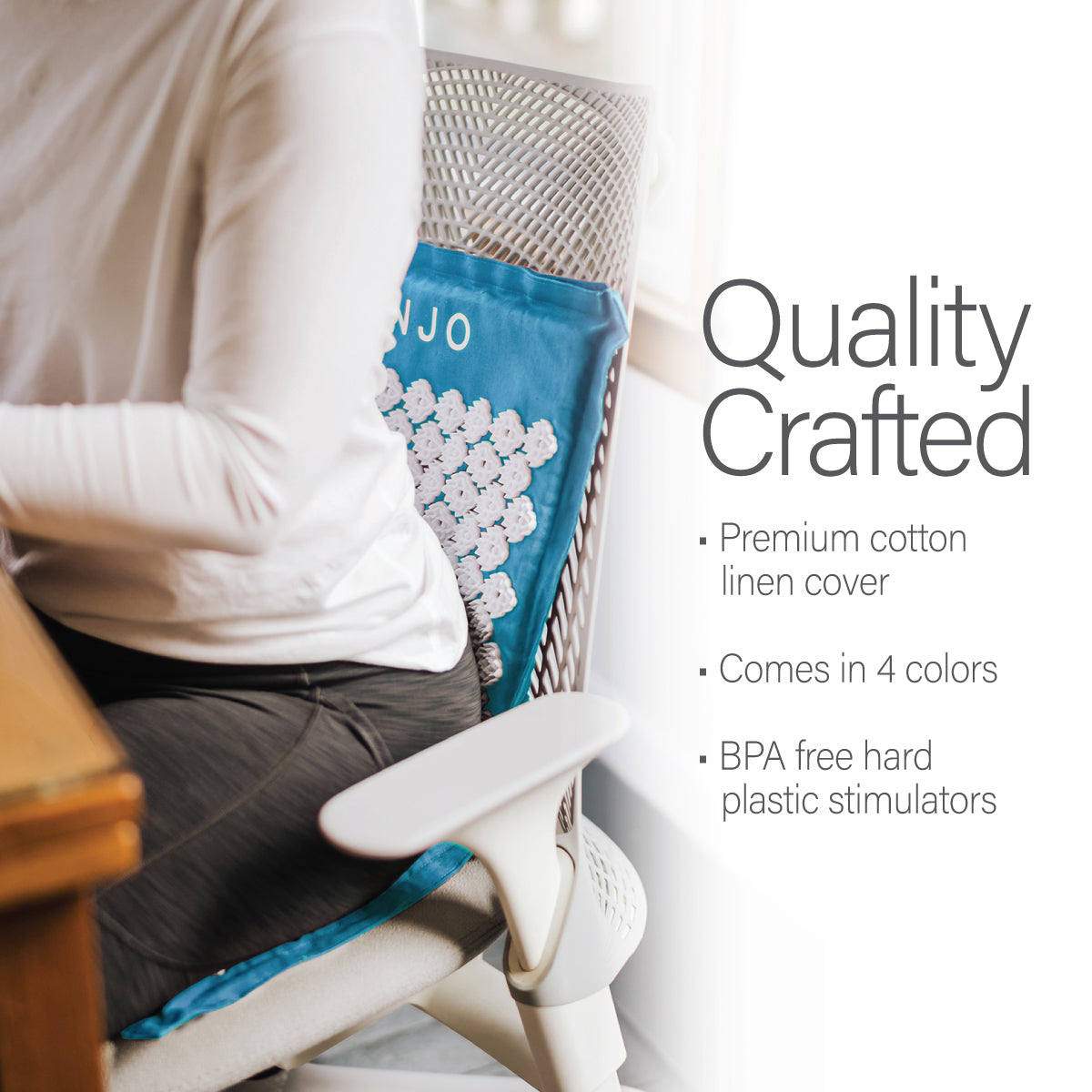 Juego de alfombrillas de acupresión de espuma viscoelástica Kanjo, ónix