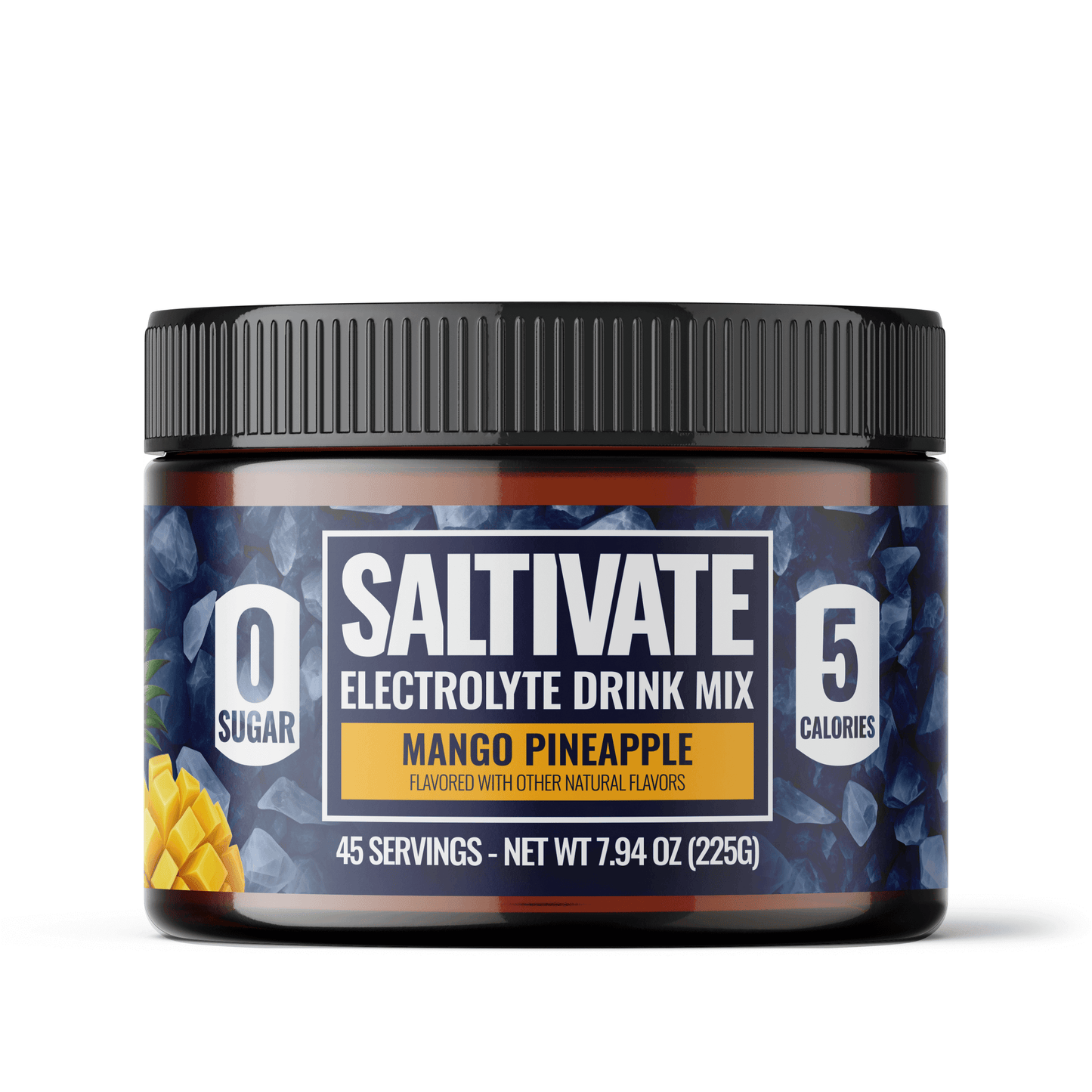 Saltivate Electrolyte Drink Mix, Sugar Free, 45 Servings, Jar