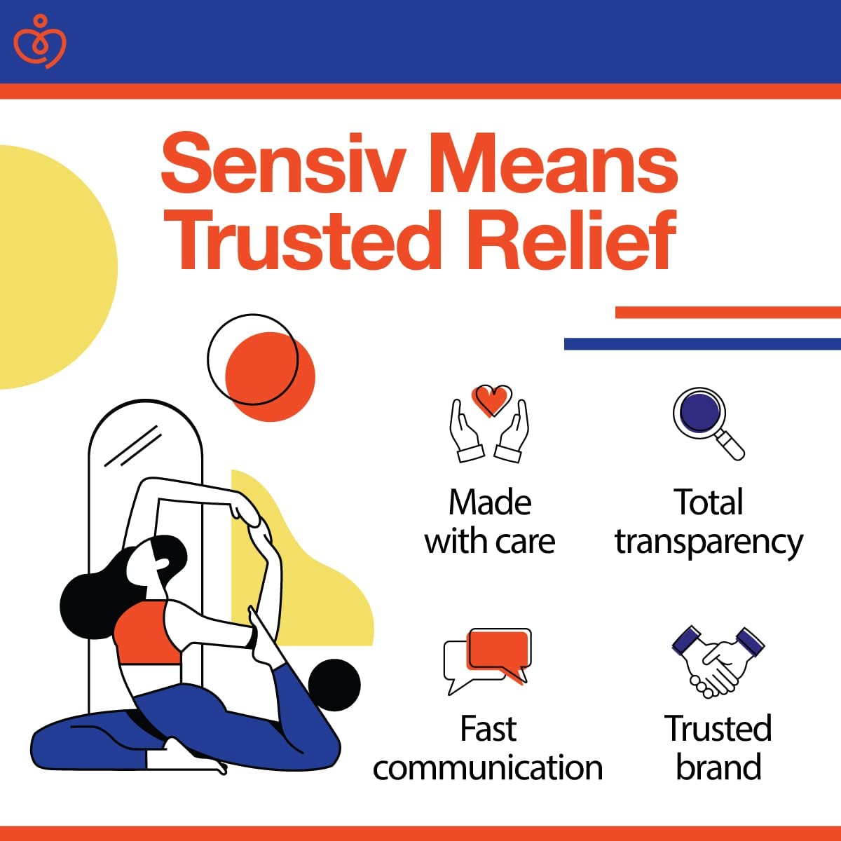 Envoltura deportiva elástica autoadhesiva Sensiv, 2 pulgadas x 15 pies, paquete de 2