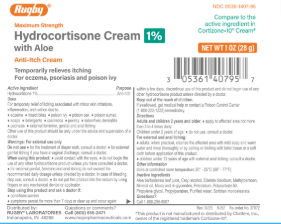 Rugby® Maximum Strength 1% Hydrocortisone Cream with Aloe Anti-Itch Cream