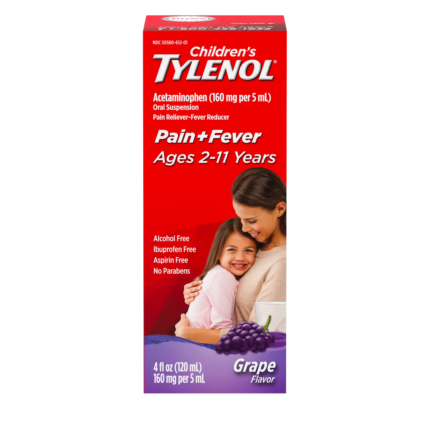 Children's Tylenol Pain + Fever Relief Liquid, 4 oz.