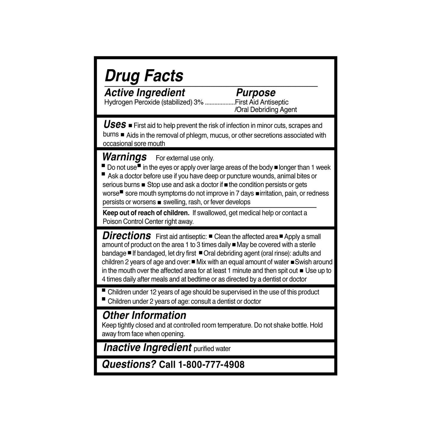 McKesson 3% Hydrogen Peroxide Antiseptic Topical Solution