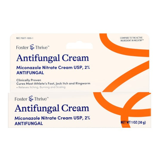 Foster & Thrive Antifungal Cream Miconazole Nitrate 2%, 1 oz.