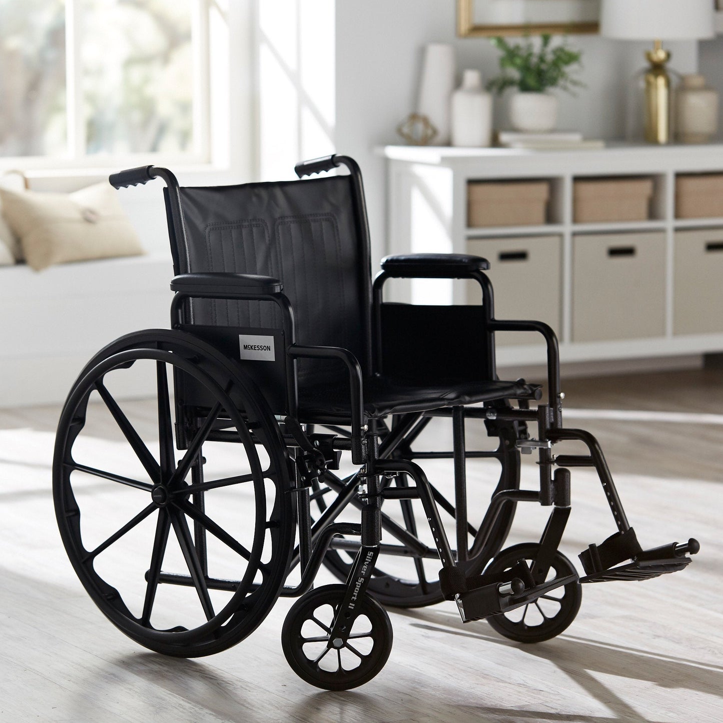McKesson Manual Wheelchair with Swing-Away Leg Rests