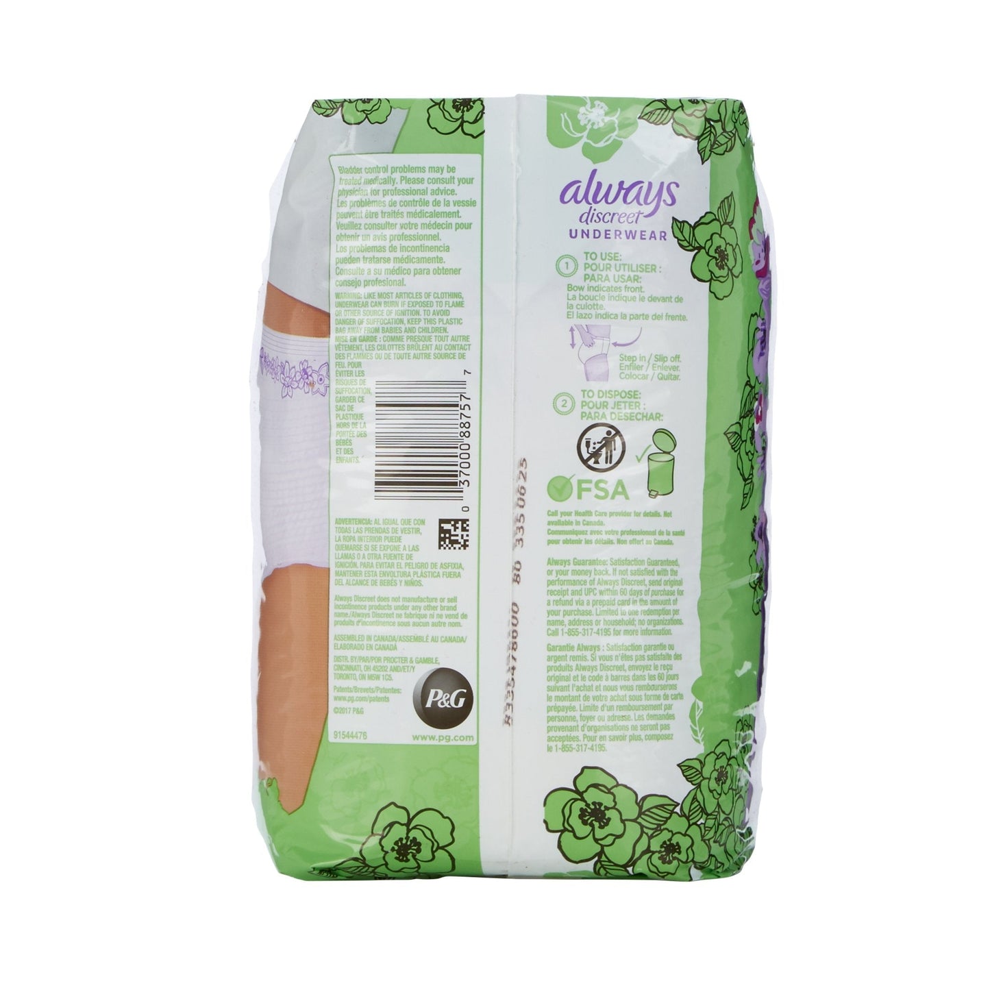 Always® Discreet Maximum Absorbent RapidDry Underwear