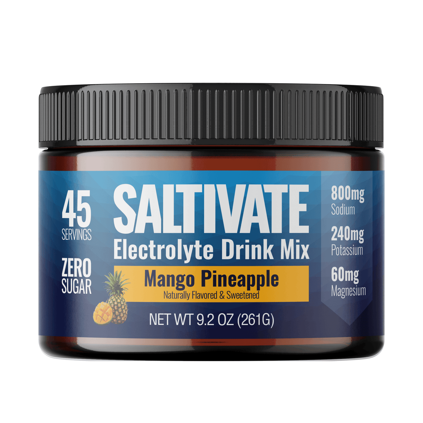 Saltivate Hydration Electrolyte Powder Drink Mix, Sugar Free, 45 servings