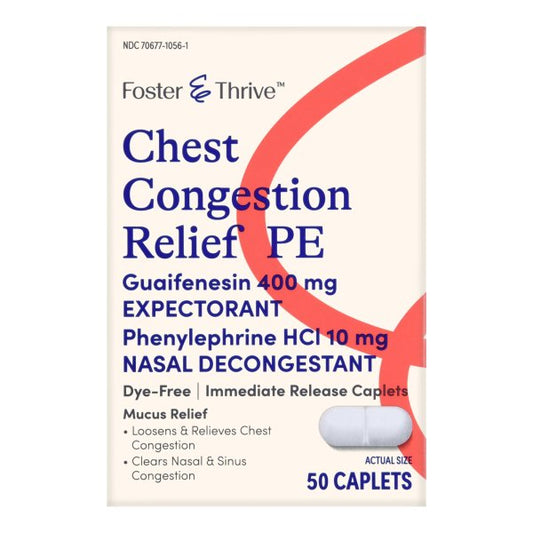 Foster & Thrive Chest Congestion PE Relief, 50 ct.