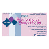 Rugby® Hemorrhoid Relief Suppositories, 12 ct.