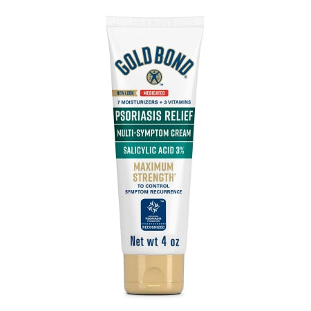 Gold Bond Multi-Symptom Psoriasis Relief Cream, Itchy & Flaky Skin, 4 fl. oz.