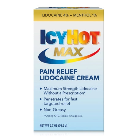 Icy Hot Max Lidocaine Pain Relief Cream, 2.7 fl. oz.