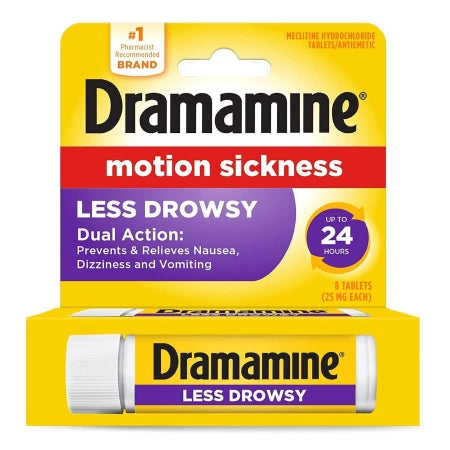 Dramamine Nausea Relief Motion Sickness Less Drowsy Tablets, 8 ct.