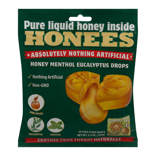 Honees Cough Drops Extra Large Honey Menthol 20 ct.