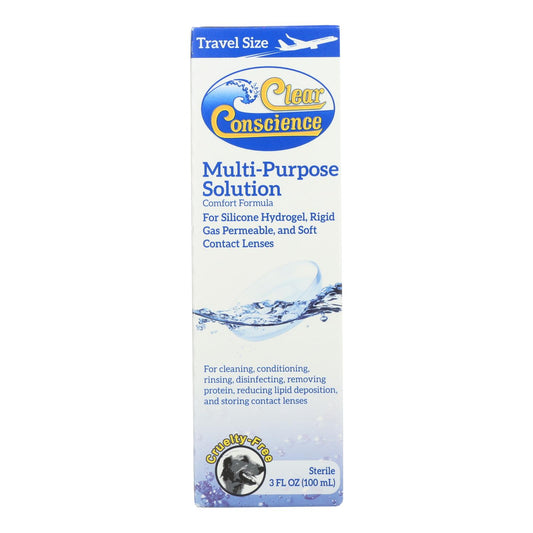 Clear Conscience Multi Purpose Contact Lens Solution, 3 Oz