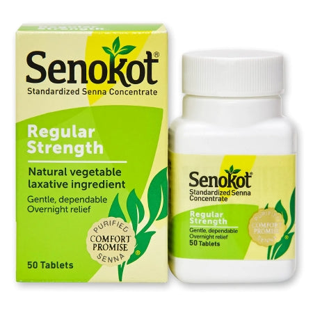 Senokot Sennosides Natural Vegetable Laxative Tablets, 50 ct.