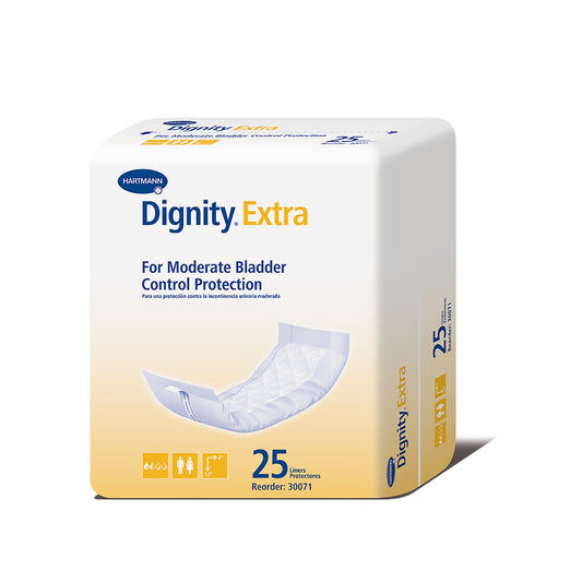 Dignity® Extra™ For Moderate Incontinence Liner, 12-Inch Length, 25 ct