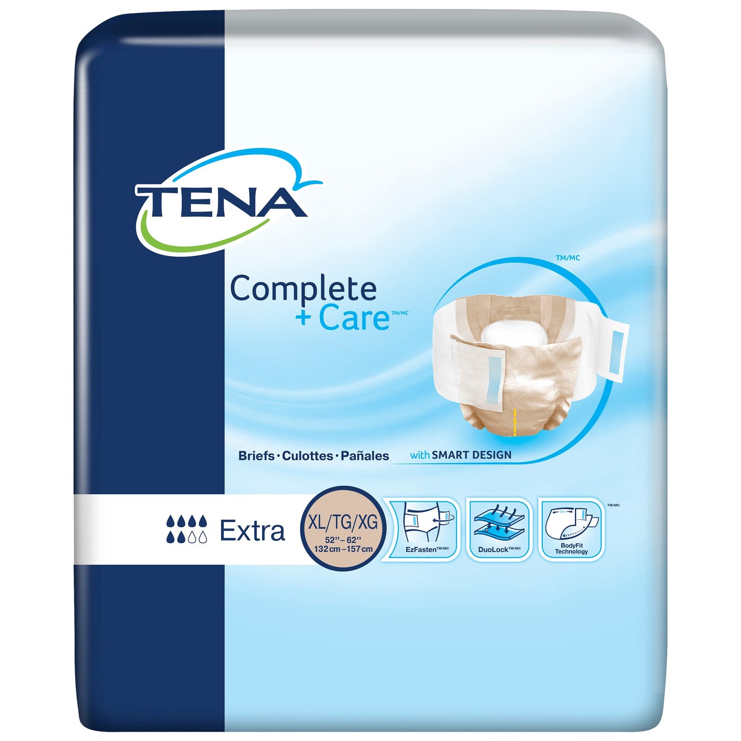 Tena® Complete +Care™ Extra Incontinence Brief, XL, 24 ct