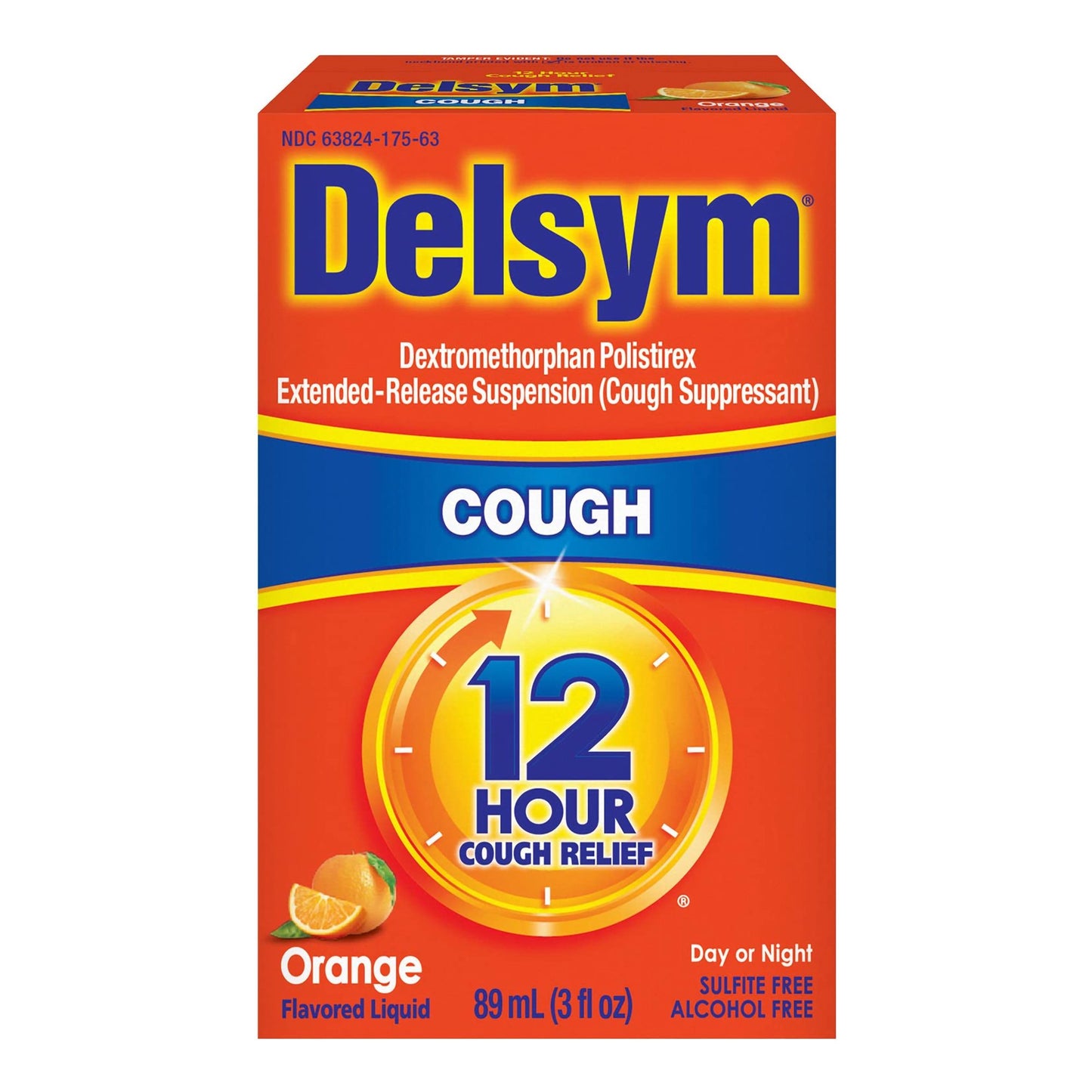 Delsym® 12 Hour Cold and Cough Relief, Orange, 3 oz.