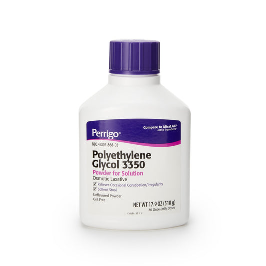 Perrigo Polyethylene Glycol 3350 Laxative, 17.9 oz.