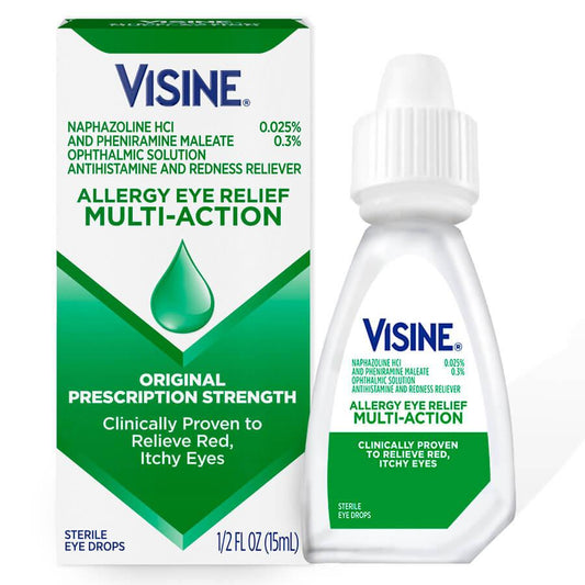 Visine Multi-Action Allergy Relief Eye Drops, 0.5 oz.