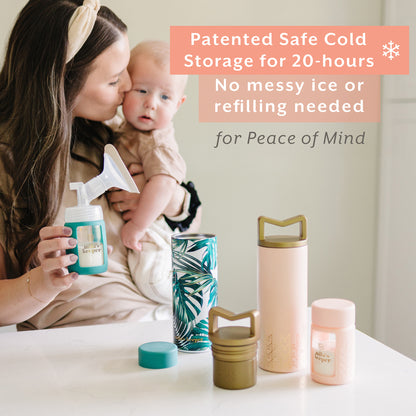 MilKeeper Breast Milk Cooler Starter Set, Lavender Fields