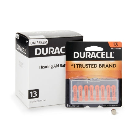 Duracell Size 13 Zinc-Air Disposable Hearing Aid Batteries, 8 ct.
