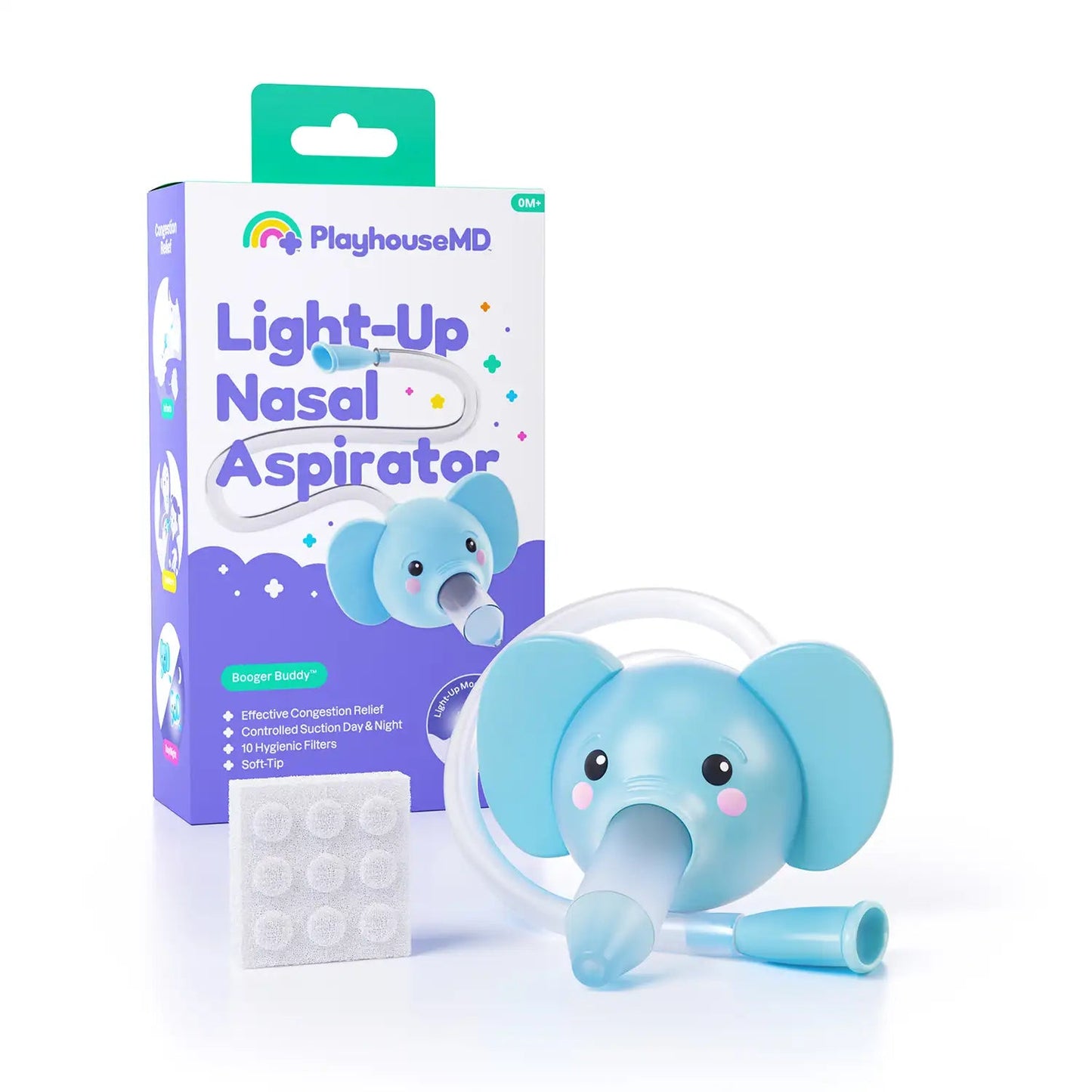 Playhouse MD Light-Up Nasal Aspirator, Luna the Elephant