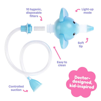 Playhouse MD Light-Up Nasal Aspirator, Luna the Elephant