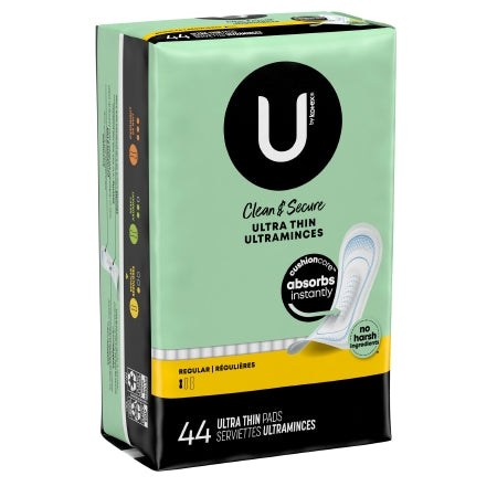 U by Kotex Clean & Secure Ultra Thin Pads, Regular Absorbency