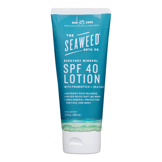 The Seaweed Bath Co SPF 40 Mineral Sunscreen Lotion, 3.4 oz.