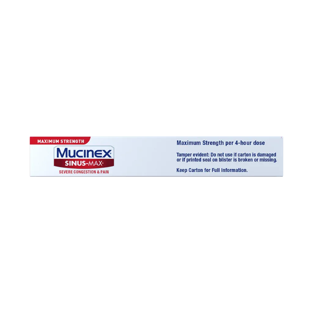 Mucinex Sinus-Max Severe Congestion & Pain Caplets, 20 ct.