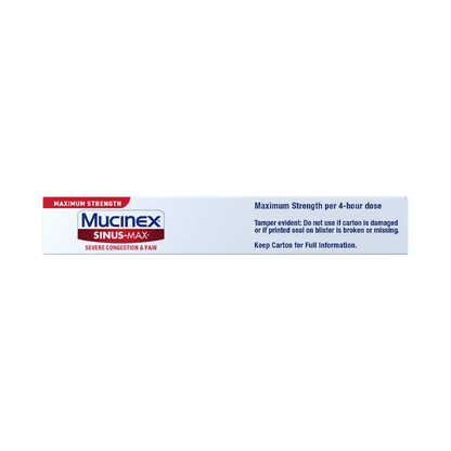 Mucinex Sinus-Max Severe Congestion & Pain Caplets, 20 ct.