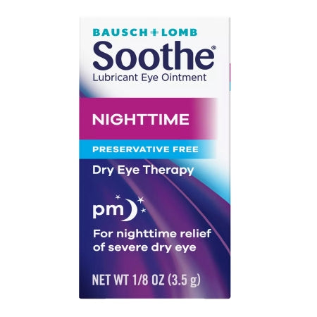 Bausch + Lomb Soothe Lubricant Eye Ointment Nighttime Dry Eye Therapy, 3.5 g