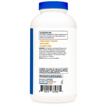 Nutricost Psyllium Husk Capsules 500 Ct.