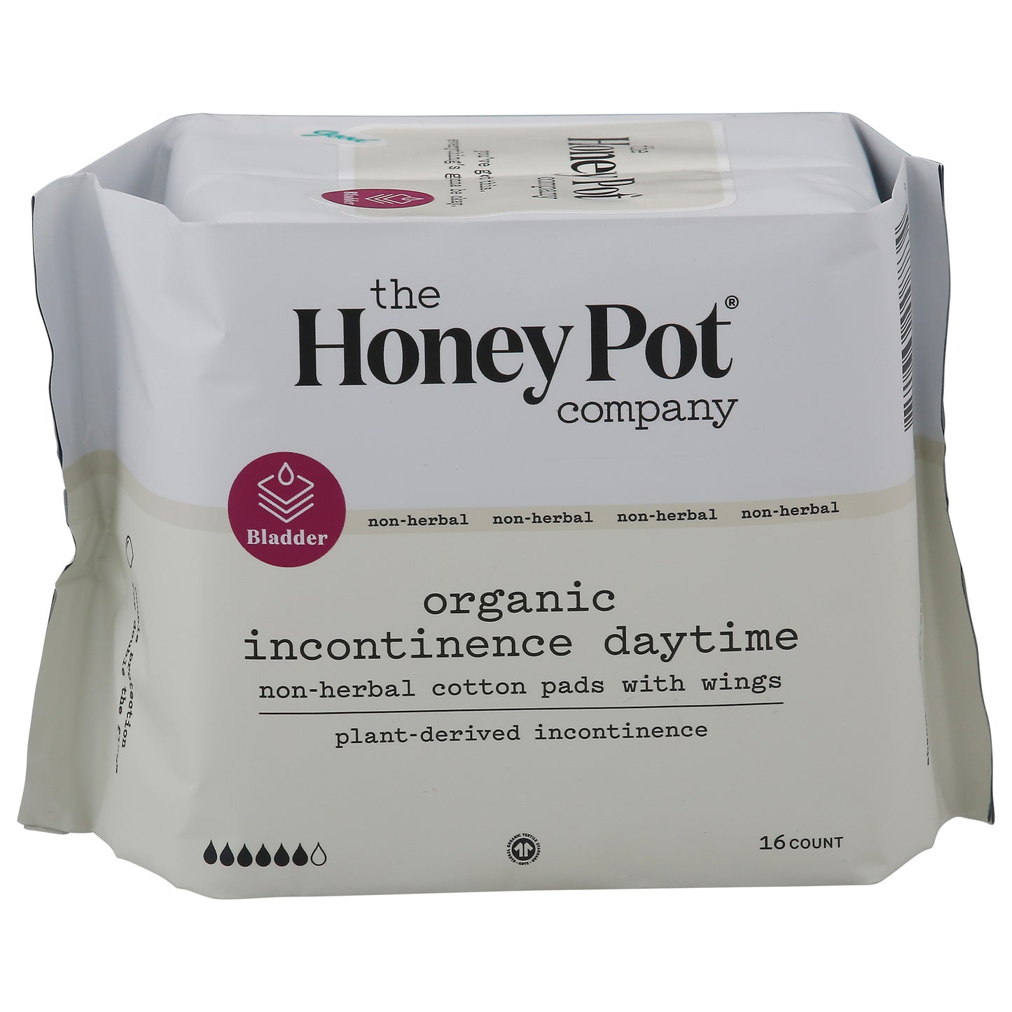 The Honey Pot Pad Incontinence Day, 16 ct