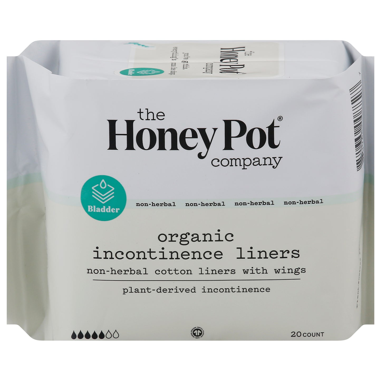 The Honey Pot - Pantyliner Incontinence Nonherbal, 20 Ct