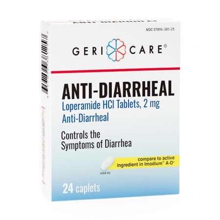 Geri-Care® Loperamide Anti-Diarrheal Caplets, 2 mg., 24 ct.