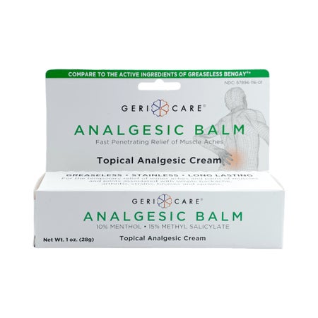 Geri-Care® Topical Analgesic Cream for Muscle Ache Relief, 1 oz.