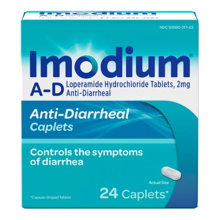 Imodium A-D Loperamide Anti-Diarrheal Caplets, 24 ct.