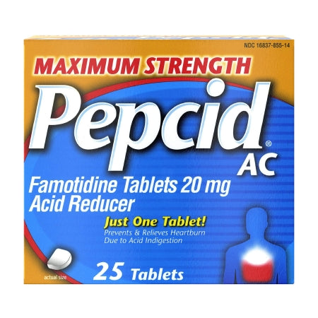 Pepcid AC Maximum Strength Acid Reducer Tablets, 25 ct.