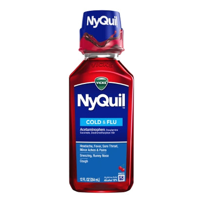 NyQuil Cough, Cold & Flu Nighttime Relief Liquid